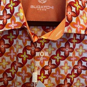 Rich and colorful men’s Bugatchi shirt